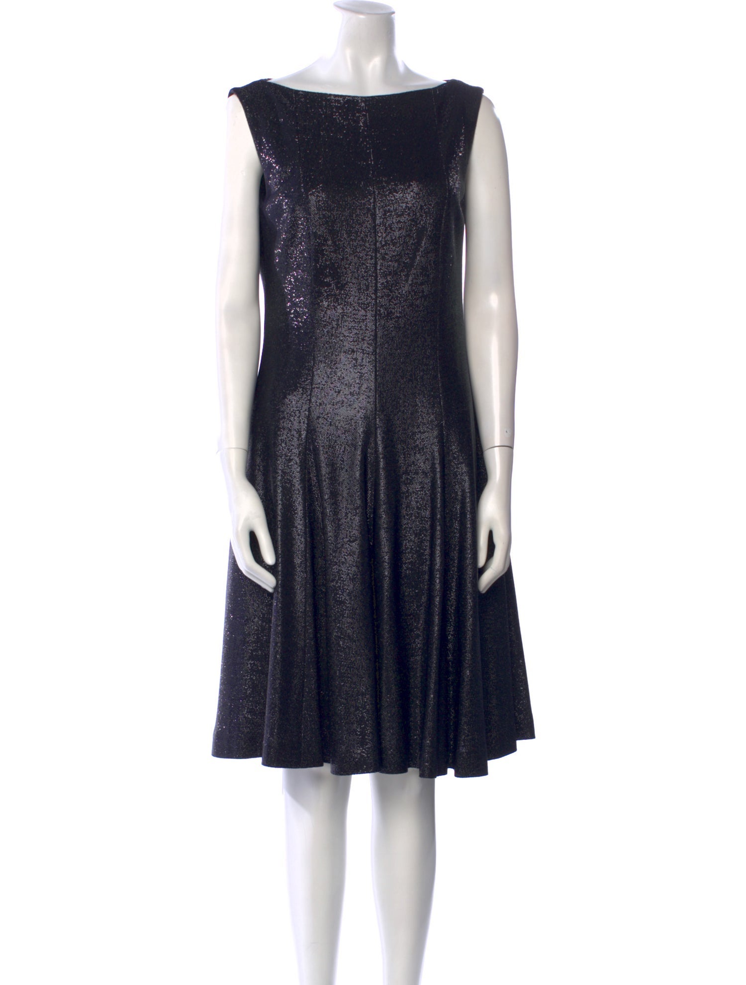 Talbot Runhof Bateau Neckline Knee-Length Dress