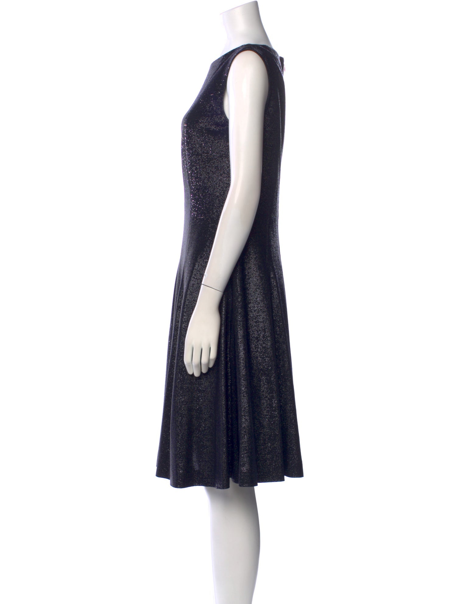 Talbot Runhof Bateau Neckline Knee-Length Dress