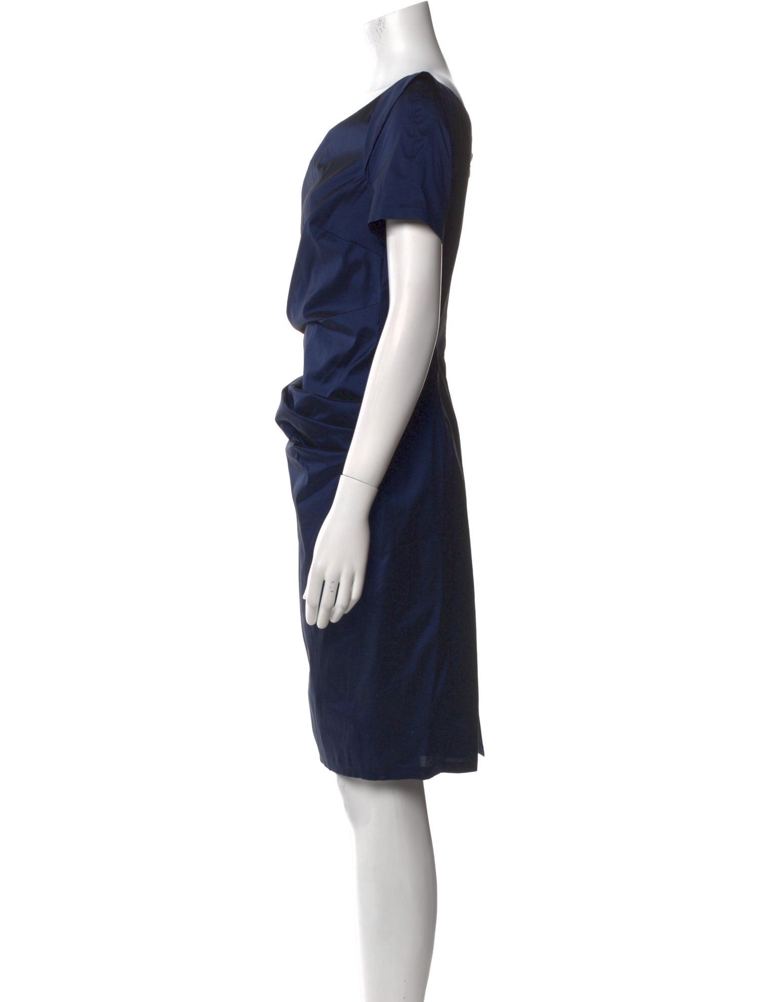 Talbot Runhof Cowl Neck Knee-Length Dress w/ Tags