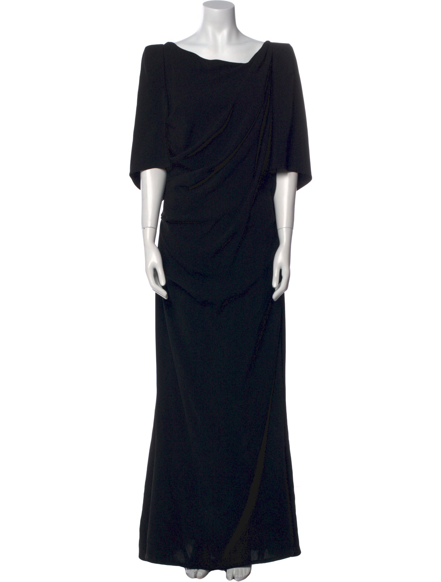 Talbot Runhof Cowl Neck Long Dress