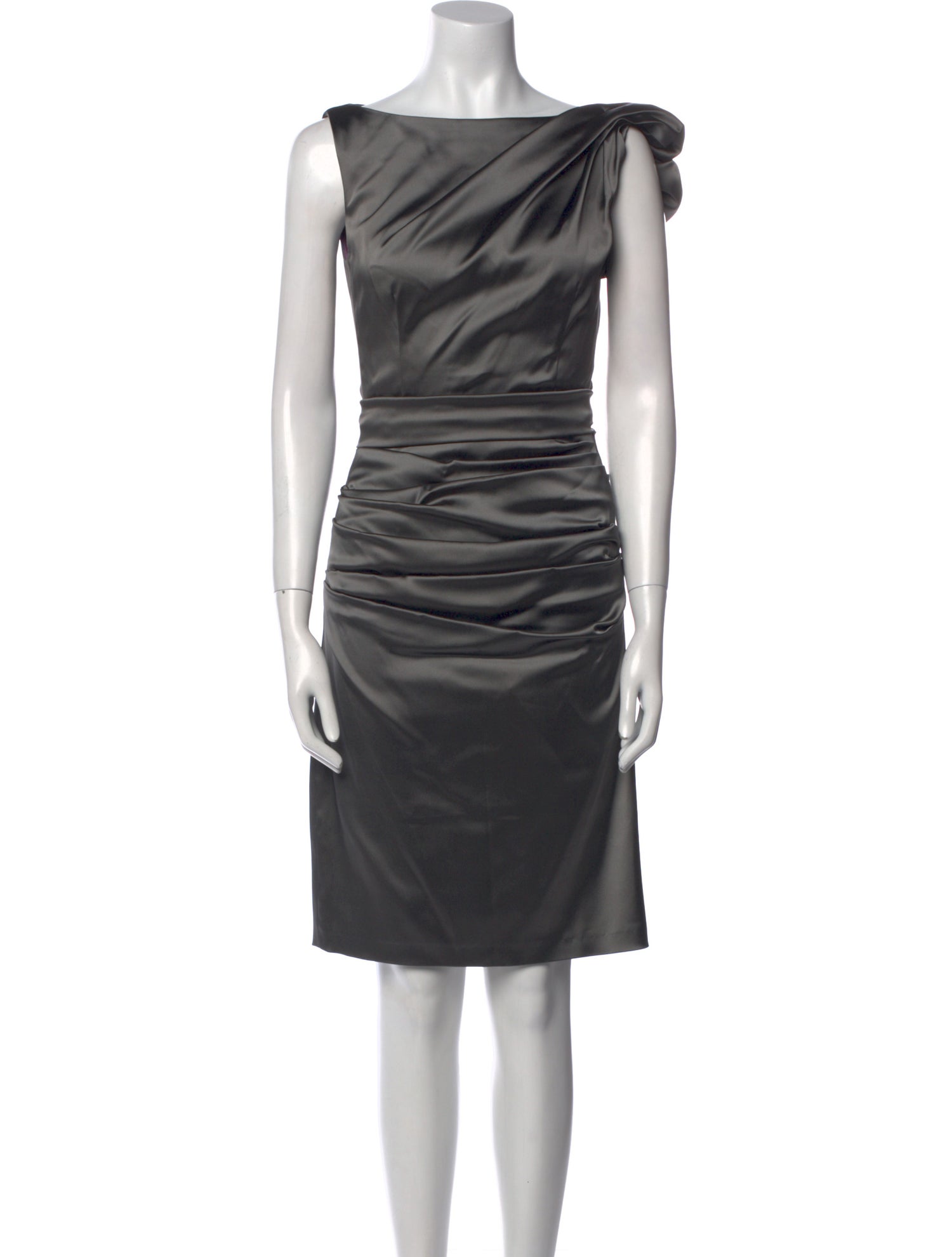 Talbot Runhof Bateau Neckline Midi Length Dress