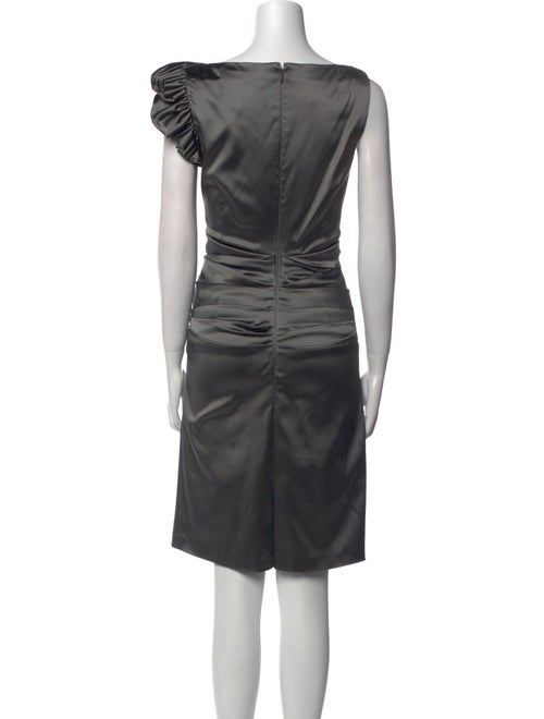 Talbot Runhof Bateau Neckline Midi Length Dress