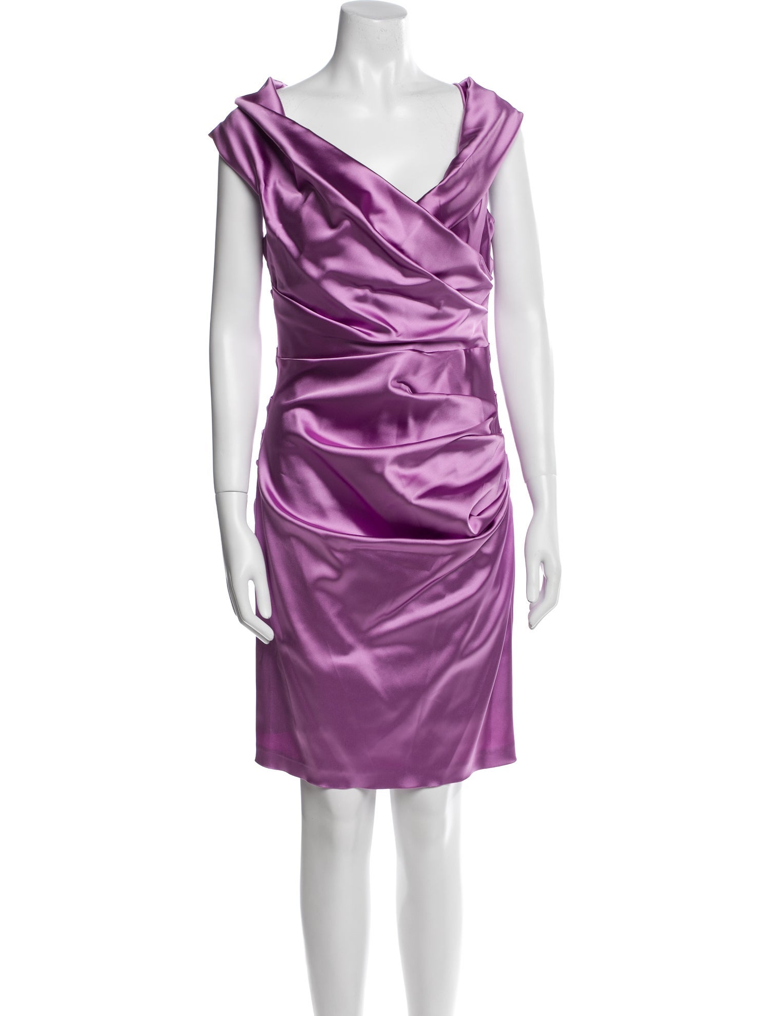 Talbot Runhof Cowl Neck Mini Dress w/ Tags