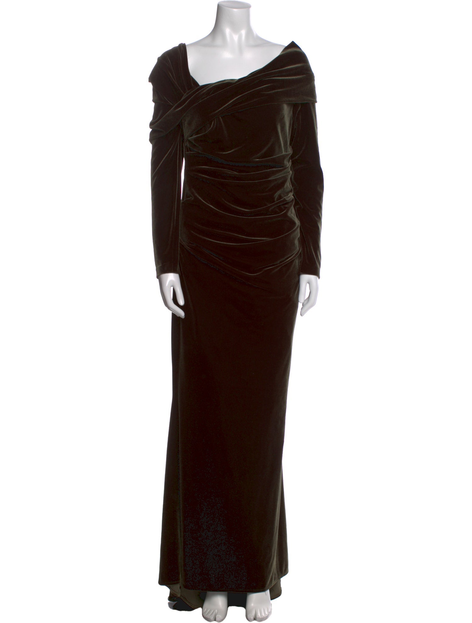 Talbot Runhof Velour Long Dress