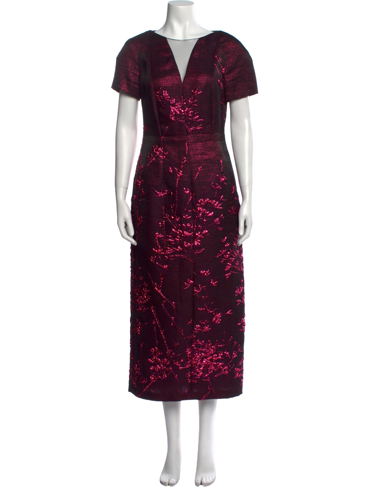 Talbot Runhof V-Neck Long Dress