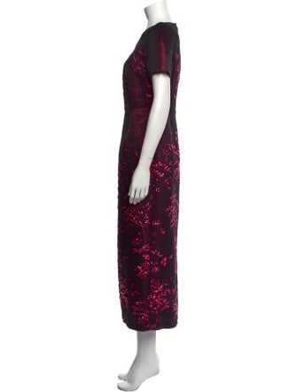 Talbot Runhof V-Neck Long Dress