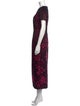 Talbot Runhof V-Neck Long Dress