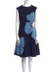 Talbot Runhof Graphic Print Knee-Length Dress