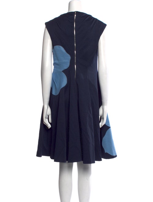 Talbot Runhof Graphic Print Knee-Length Dress