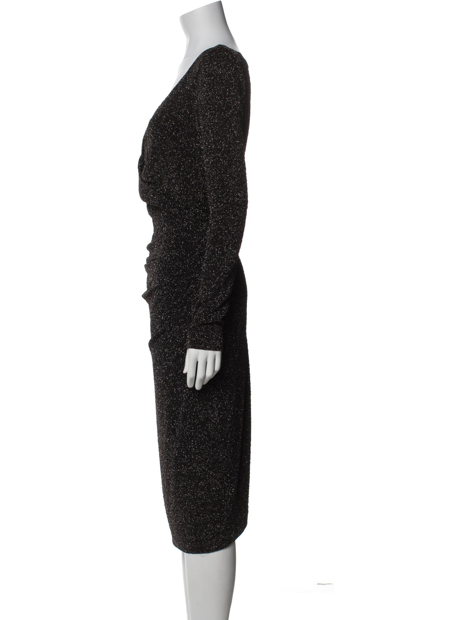 Talbot Runhof V-Neck Midi Length Dress w/ Tags