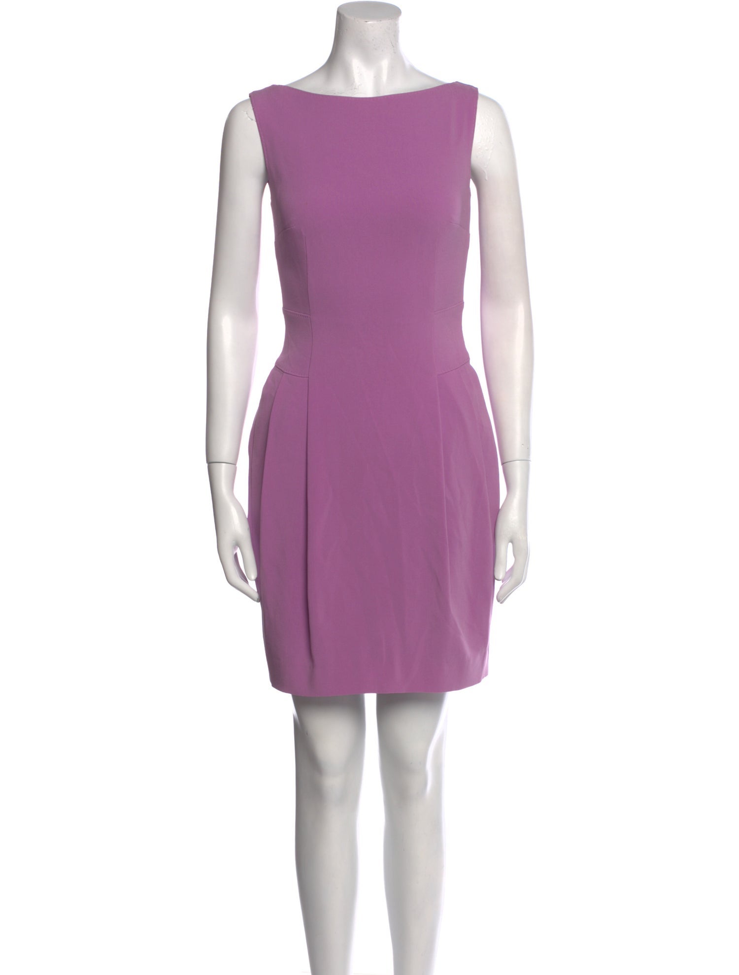 Talbot Runhof Bateau Neckline Mini Dress