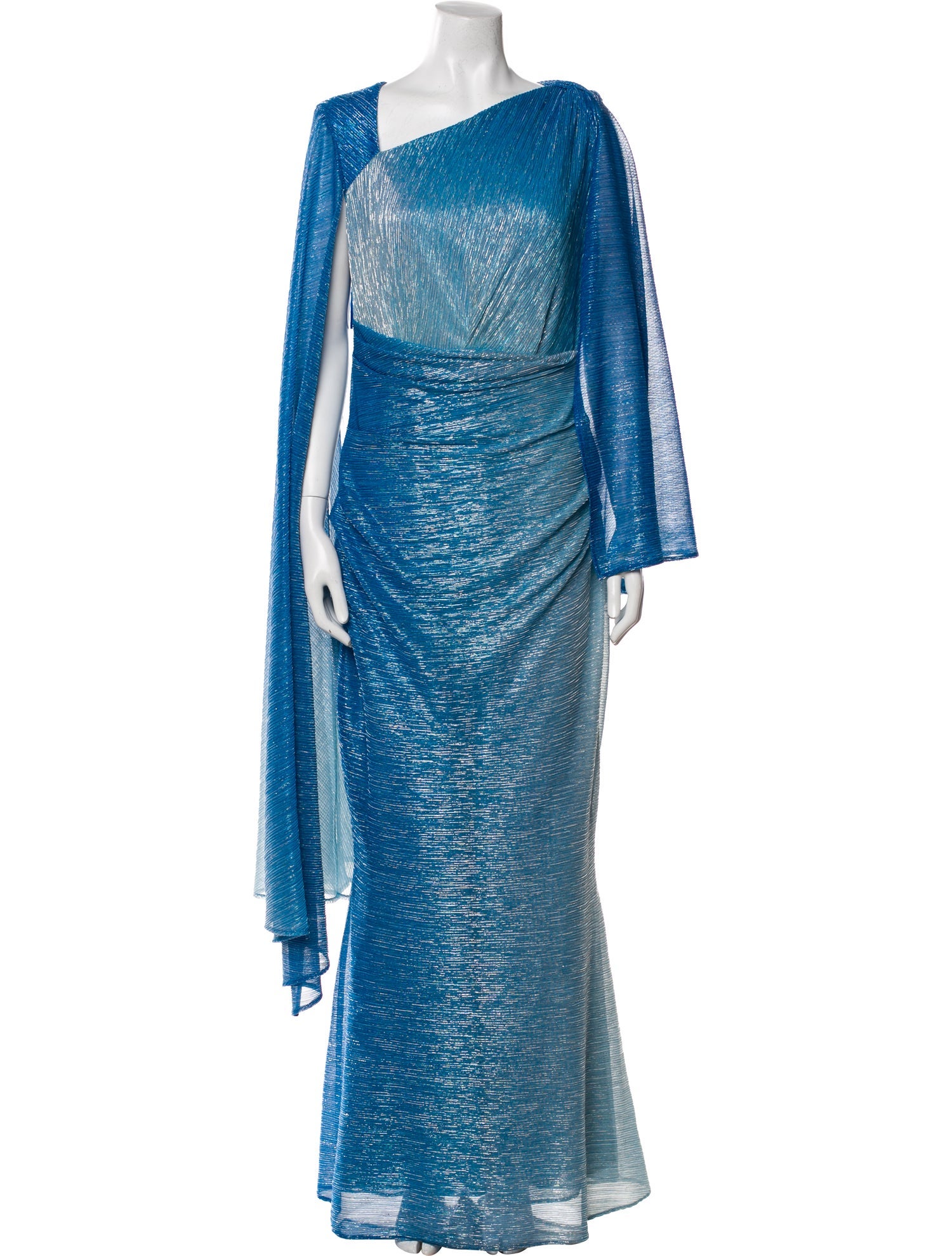 Talbot Runhof One-Shoulder Long Dress