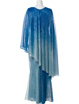 Talbot Runhof One-Shoulder Long Dress