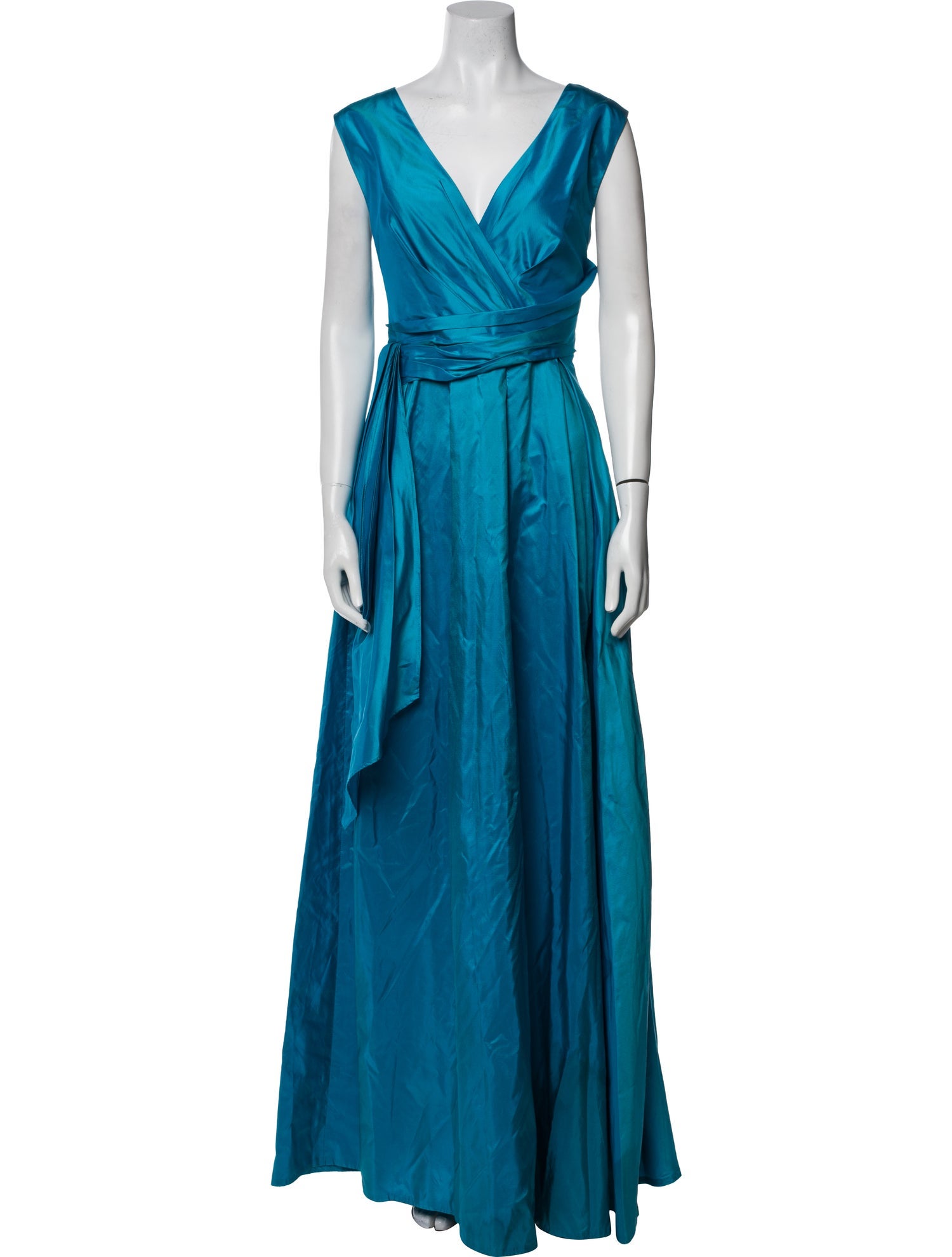 Talbot Runhof Silk Long Dress
