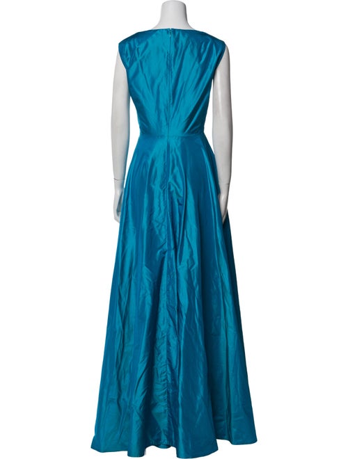 Talbot Runhof Silk Long Dress