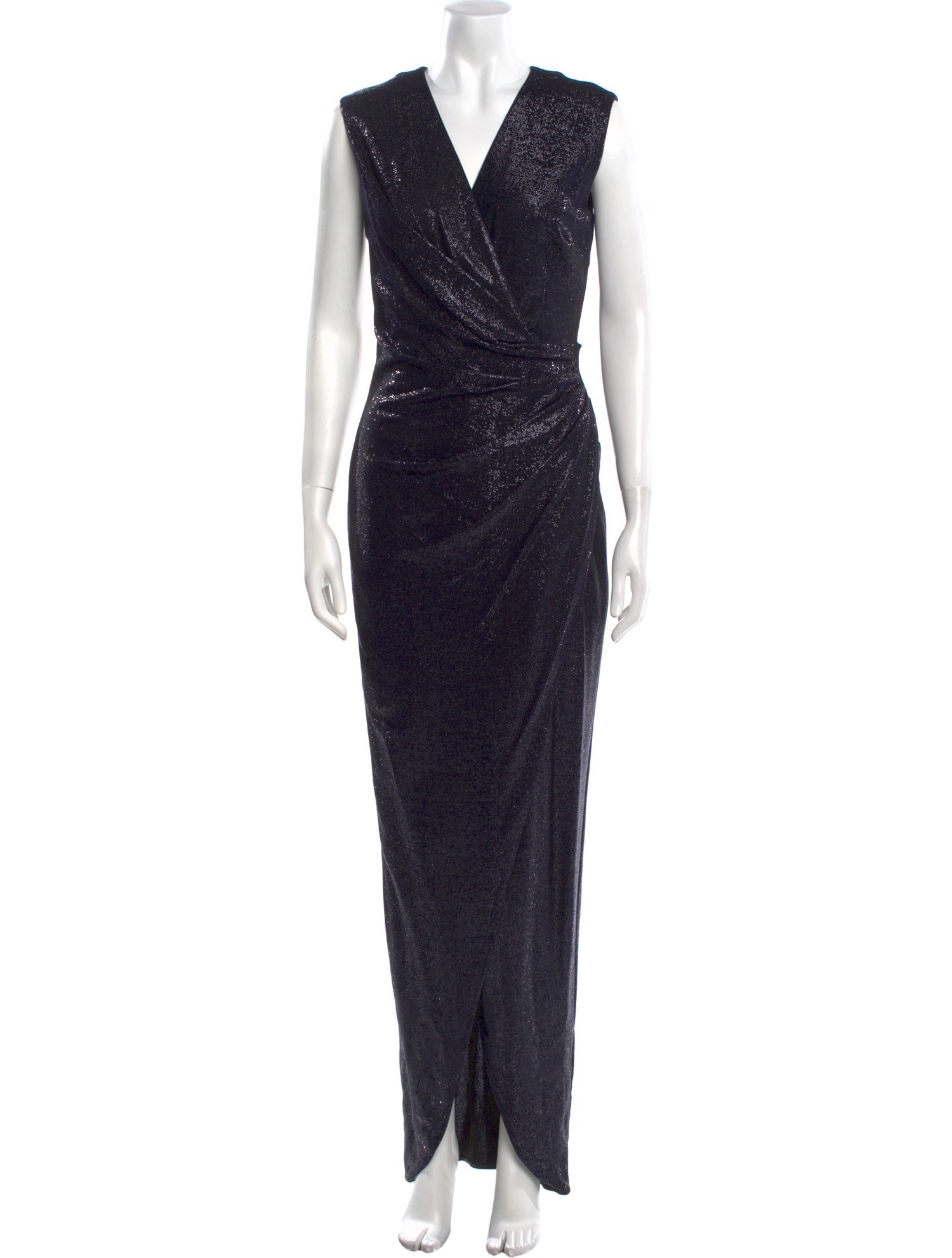 Talbot Runhof V-Neck Long Dress