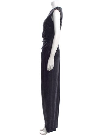 Talbot Runhof V-Neck Long Dress