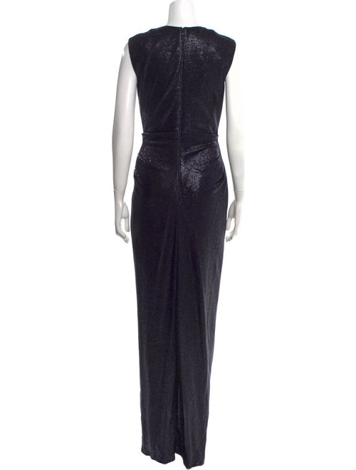 Talbot Runhof V-Neck Long Dress