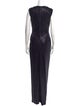 Talbot Runhof V-Neck Long Dress