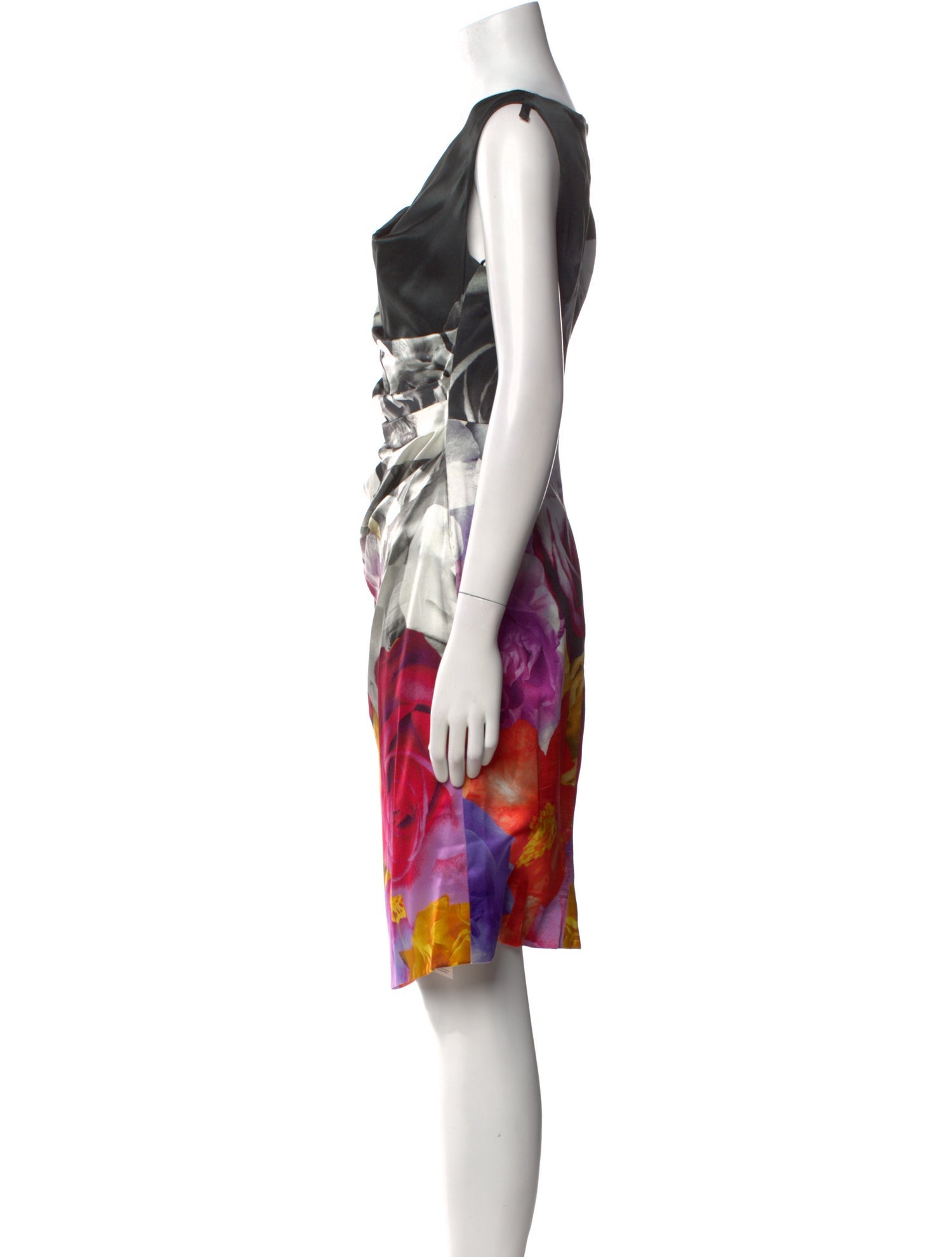 Talbot Runhof Silk Knee-Length Dress