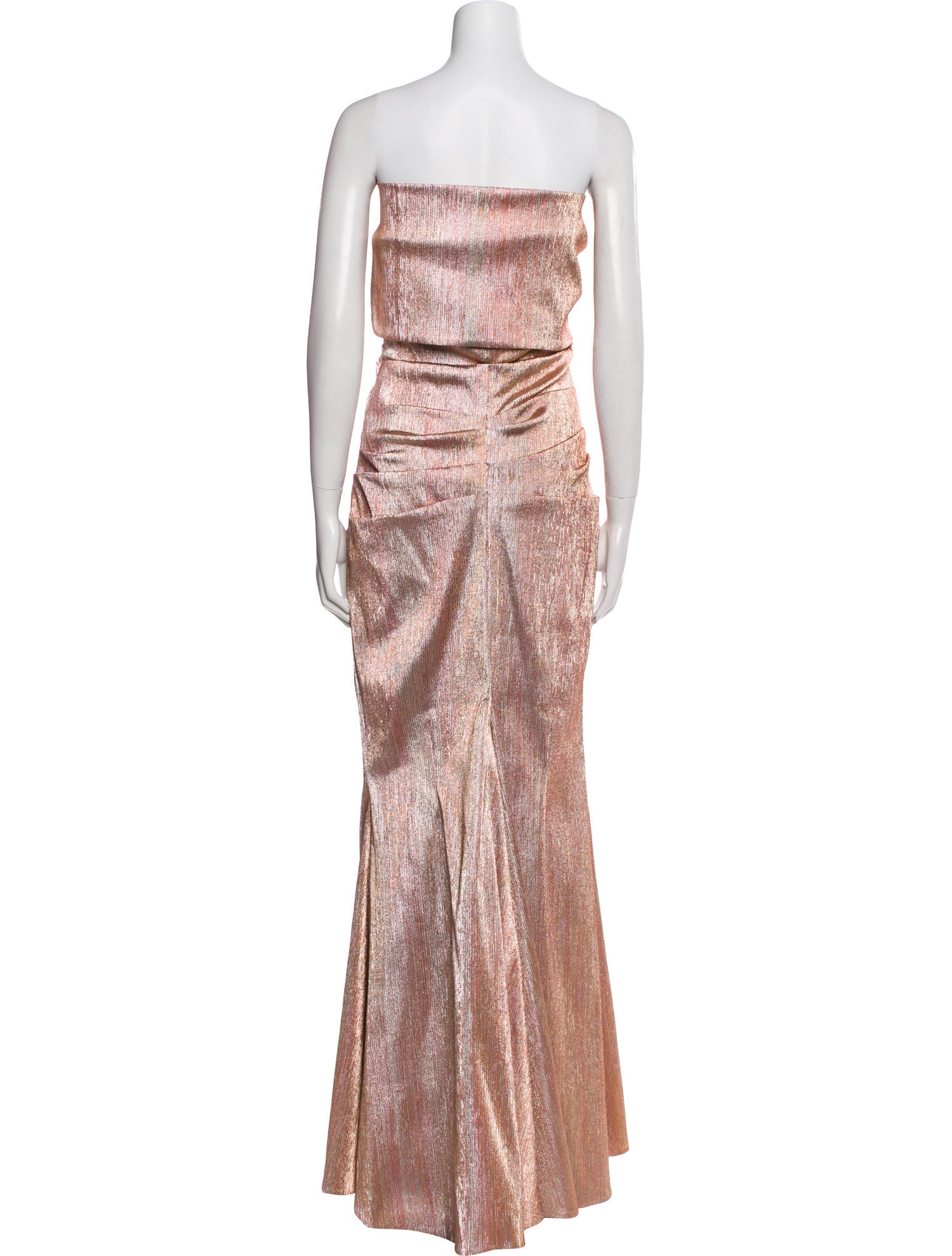Talbot Runhof Strapless Long Dress