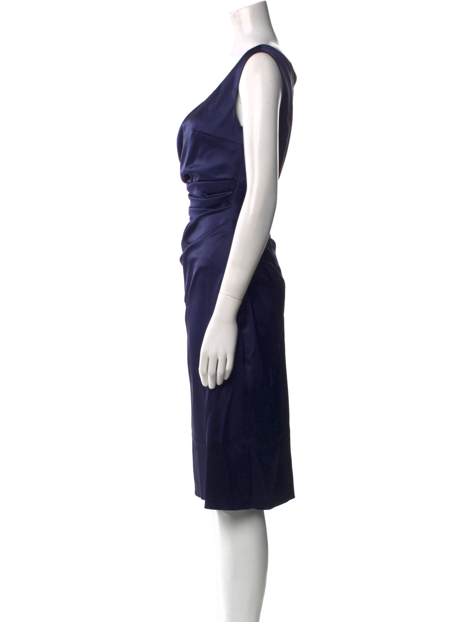 Talbot Runhof Scoop Neck Knee-Length Dress