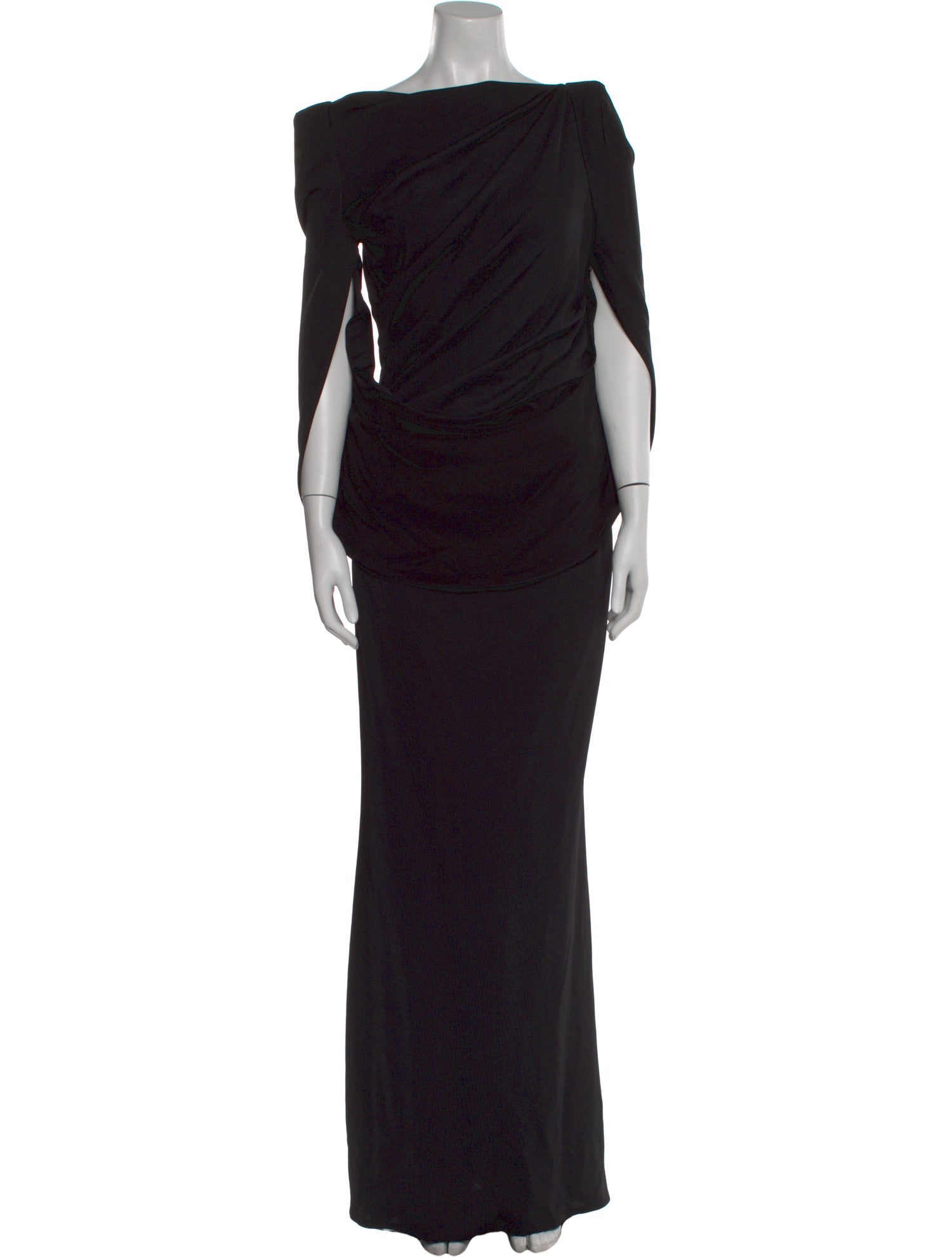 Talbot Runhof Bateau Neckline Long Dress