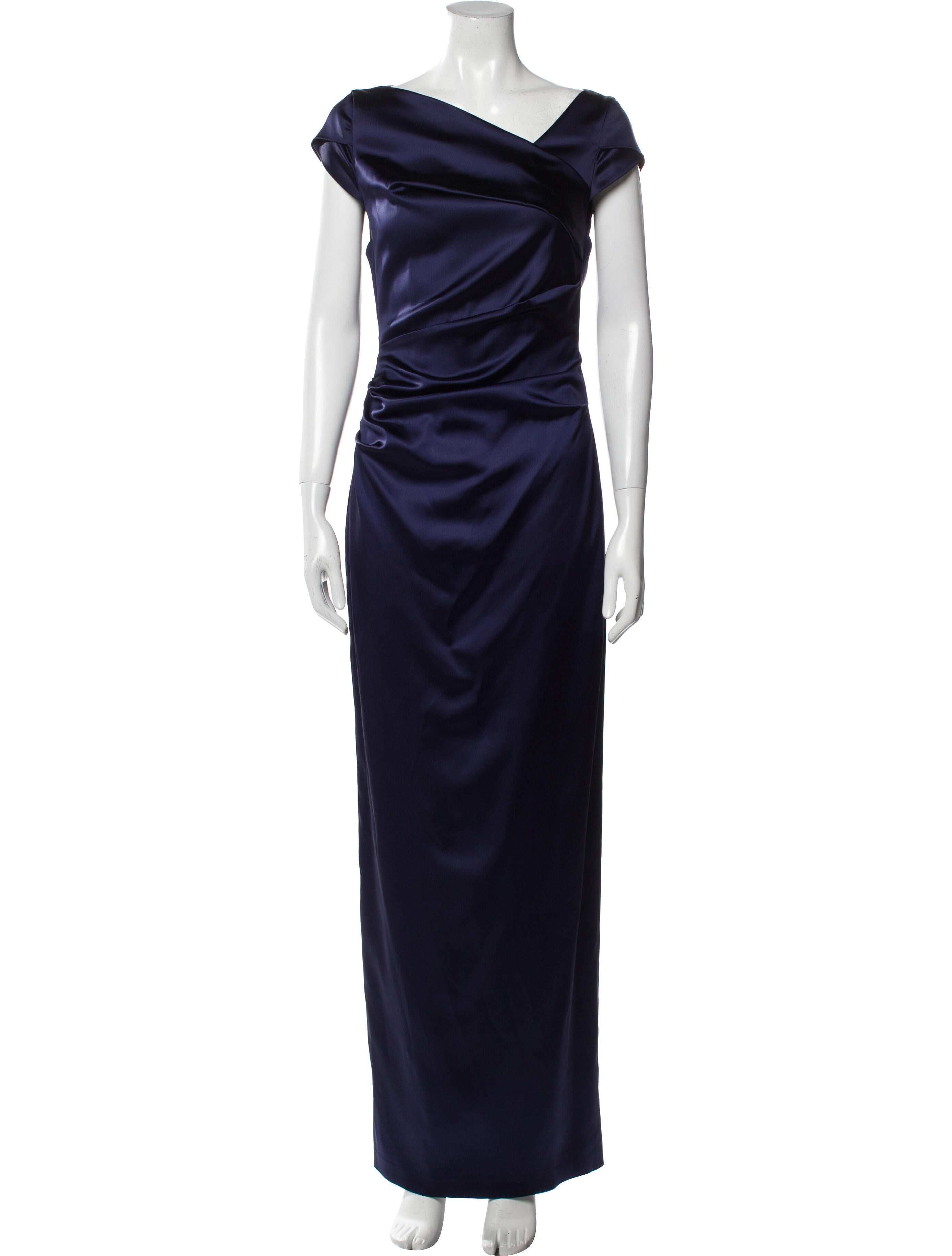 Talbot Runhof Cowl Neck Long Dress
