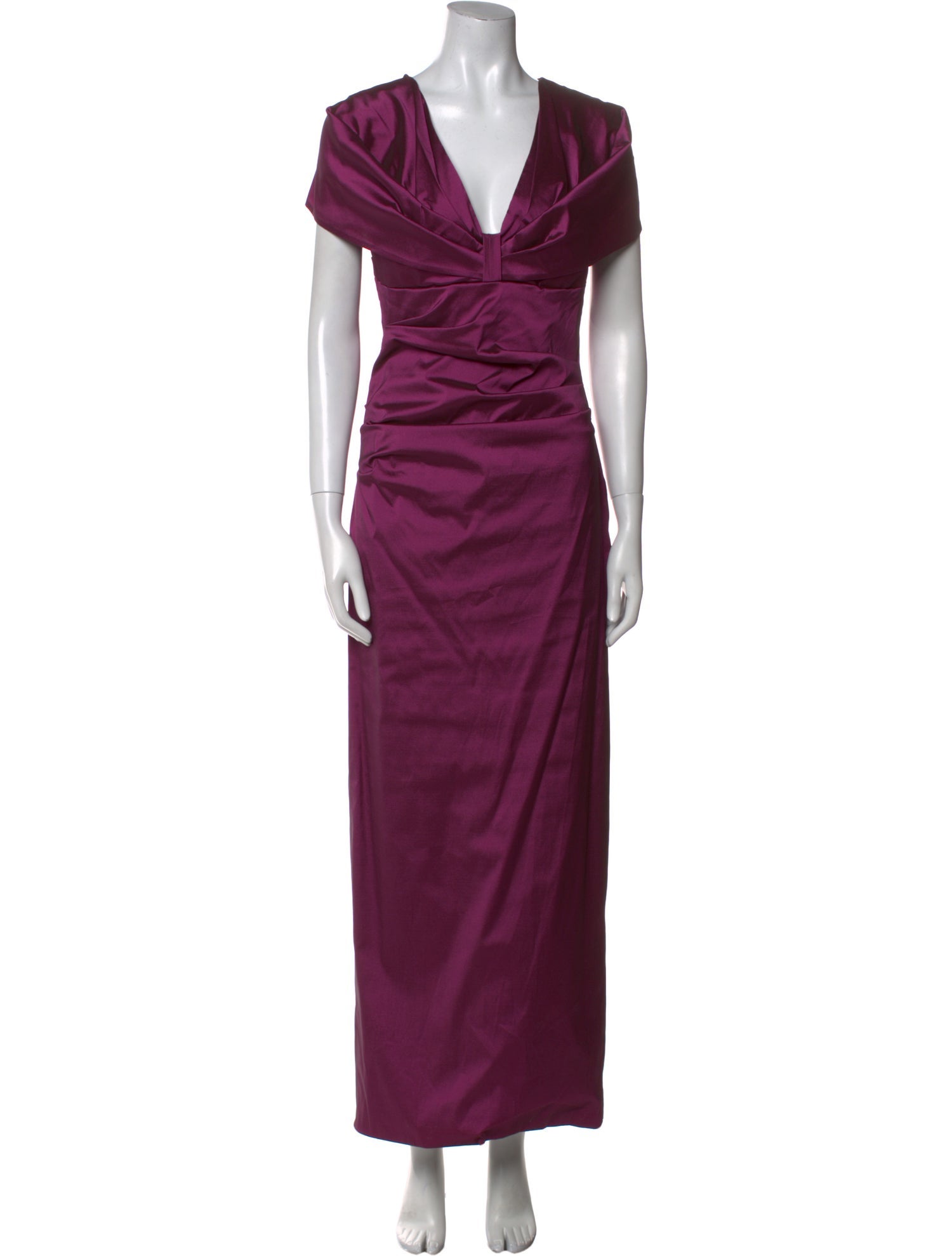 Talbot Runhof V-Neck Long Dress