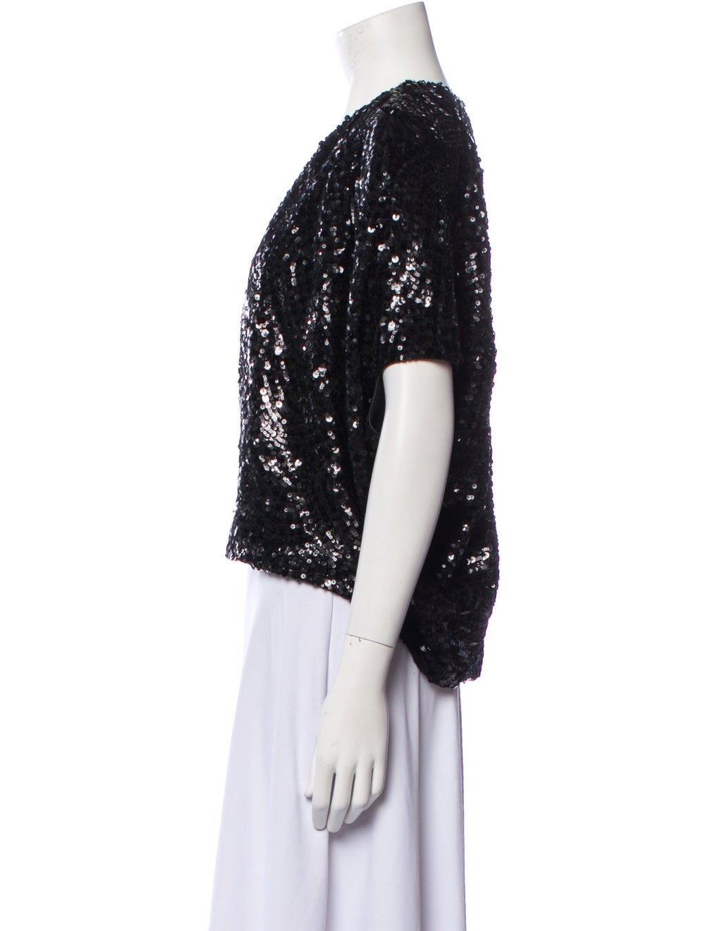Talbot Runhof Evening Jacket Black Sequin Embelli… - image 2