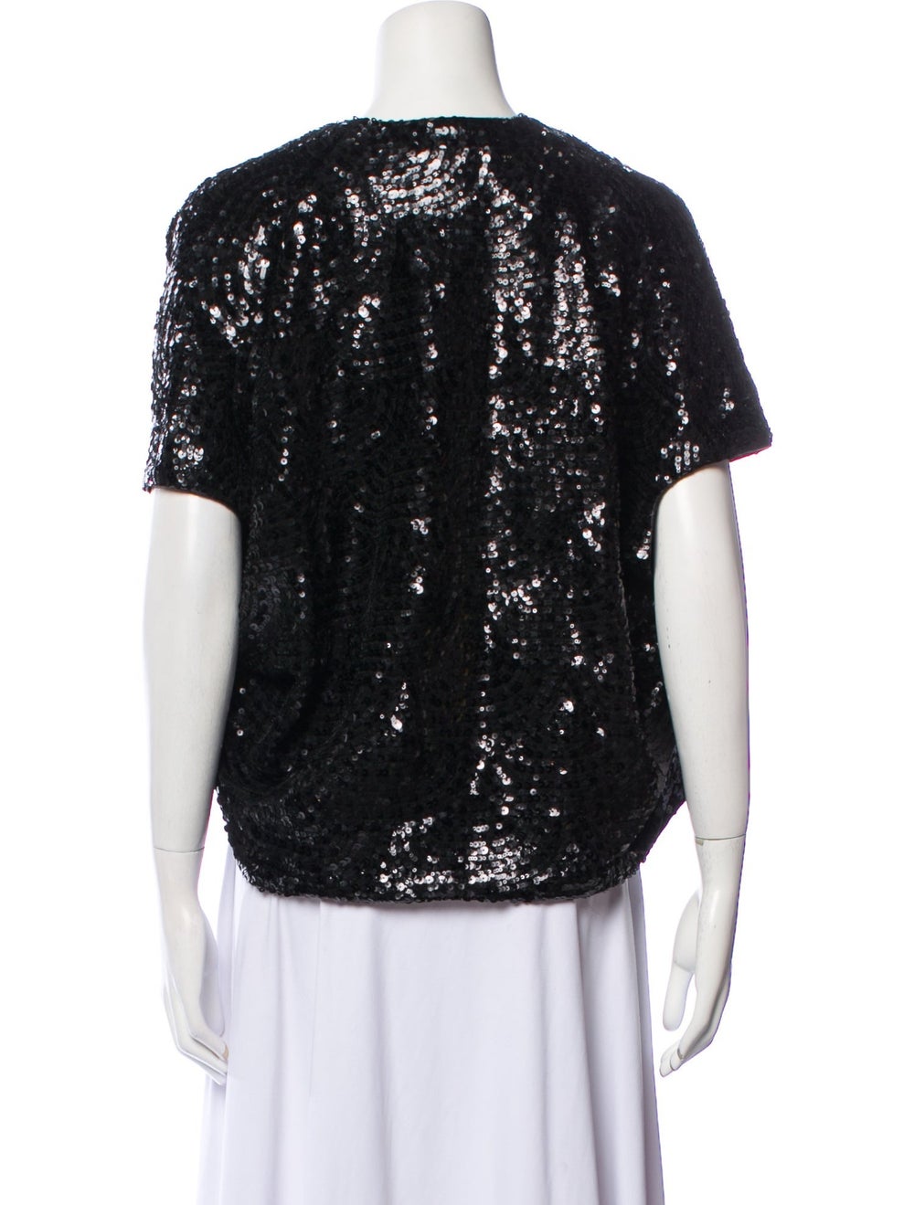 Talbot Runhof Evening Jacket Black Sequin Embelli… - image 3