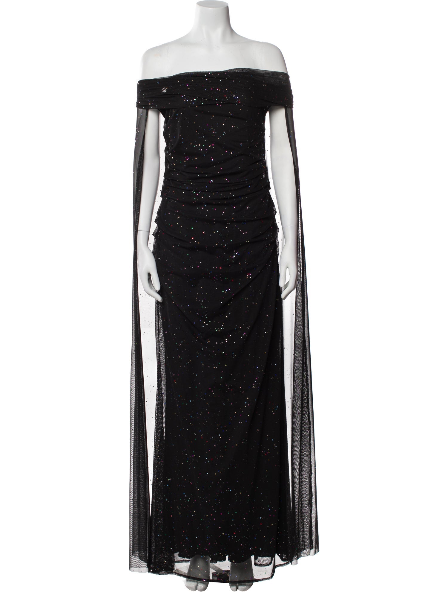 Talbot Runhof Off-The-Shoulder Long Dress