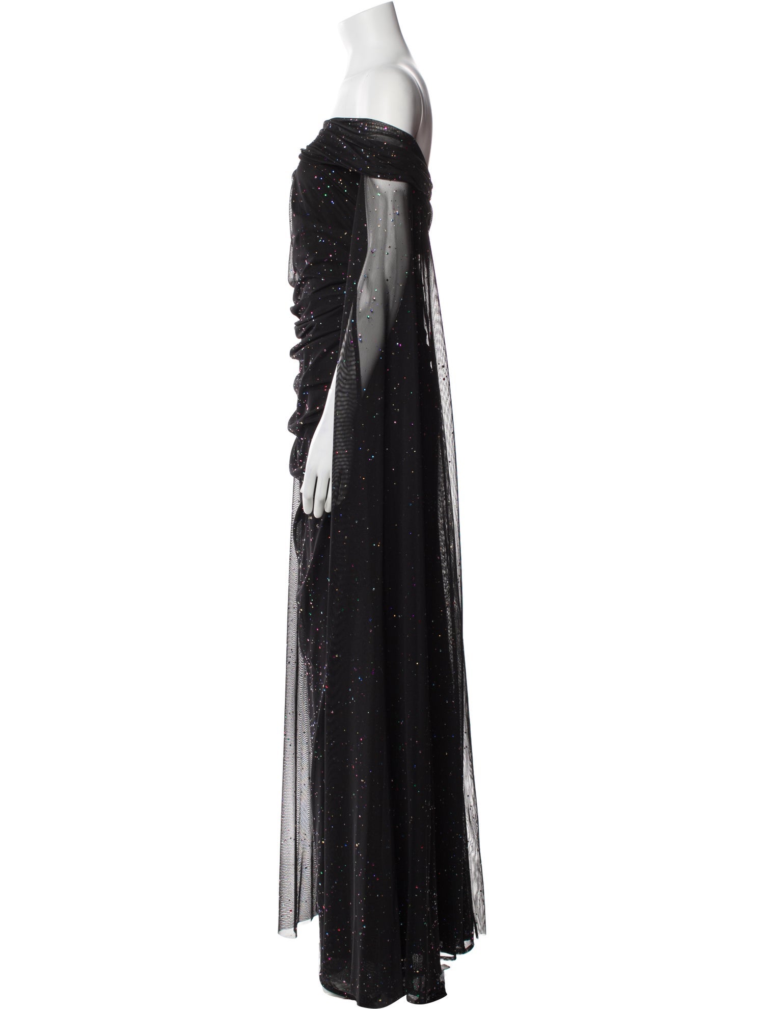 Talbot Runhof Off-The-Shoulder Long Dress