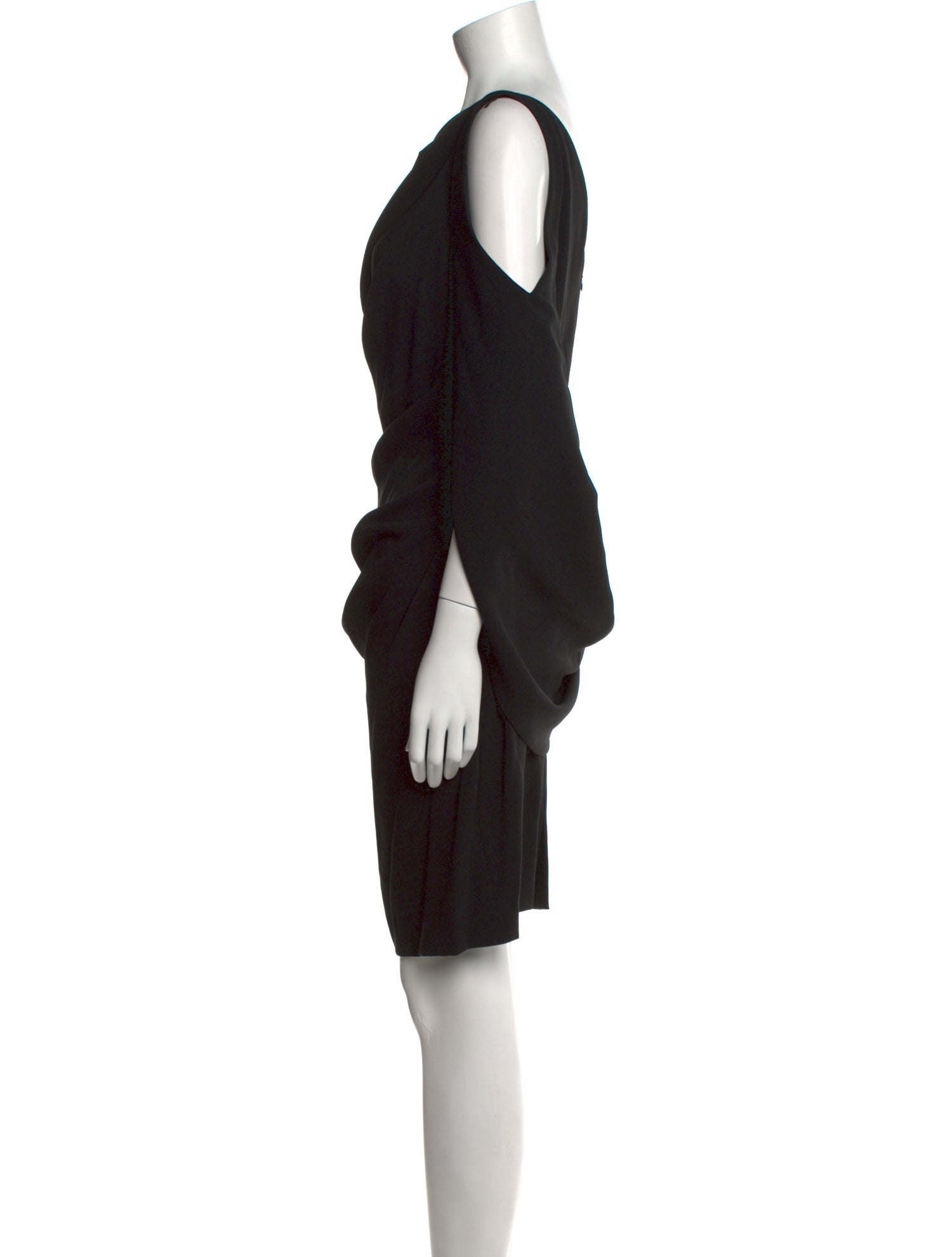 Talbot Runhof Cowl Neck Mini Dress