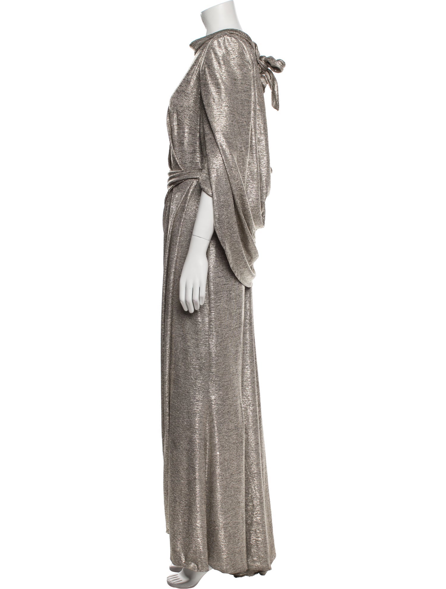 Talbot Runhof Mock Neck Long Dress