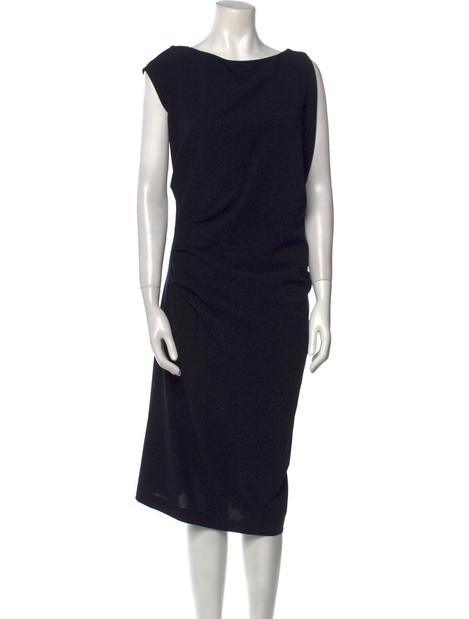 Talbot Runhof Wool Midi Length Dress