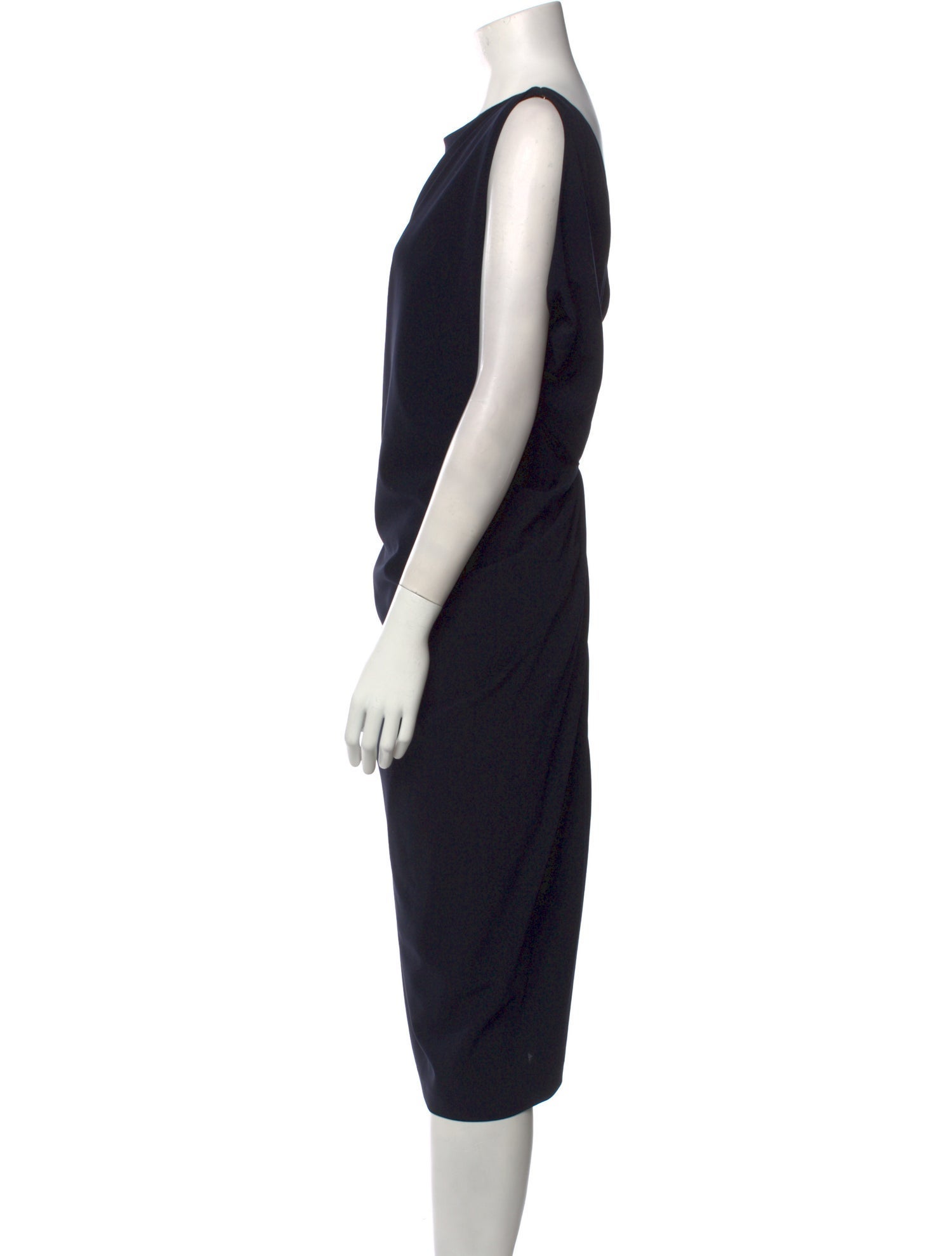 Talbot Runhof Wool Midi Length Dress