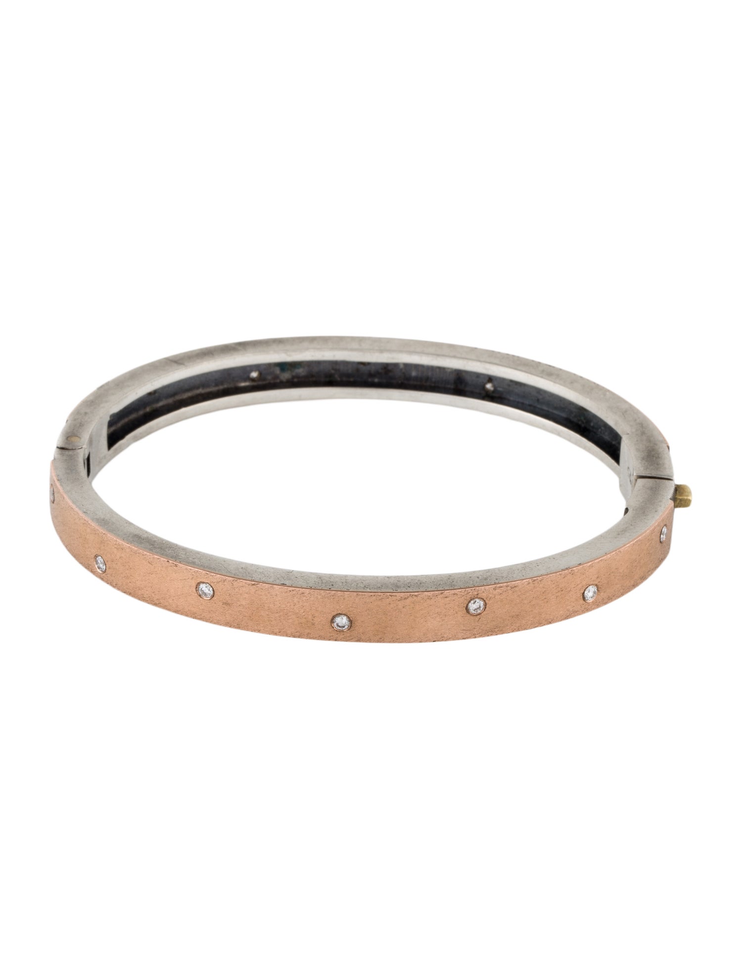 Rene Escobar Diamond Carol Bangle Bracelet
