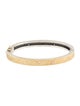 Rene Escobar Diamond Carol Hinged Bangle Bracelet