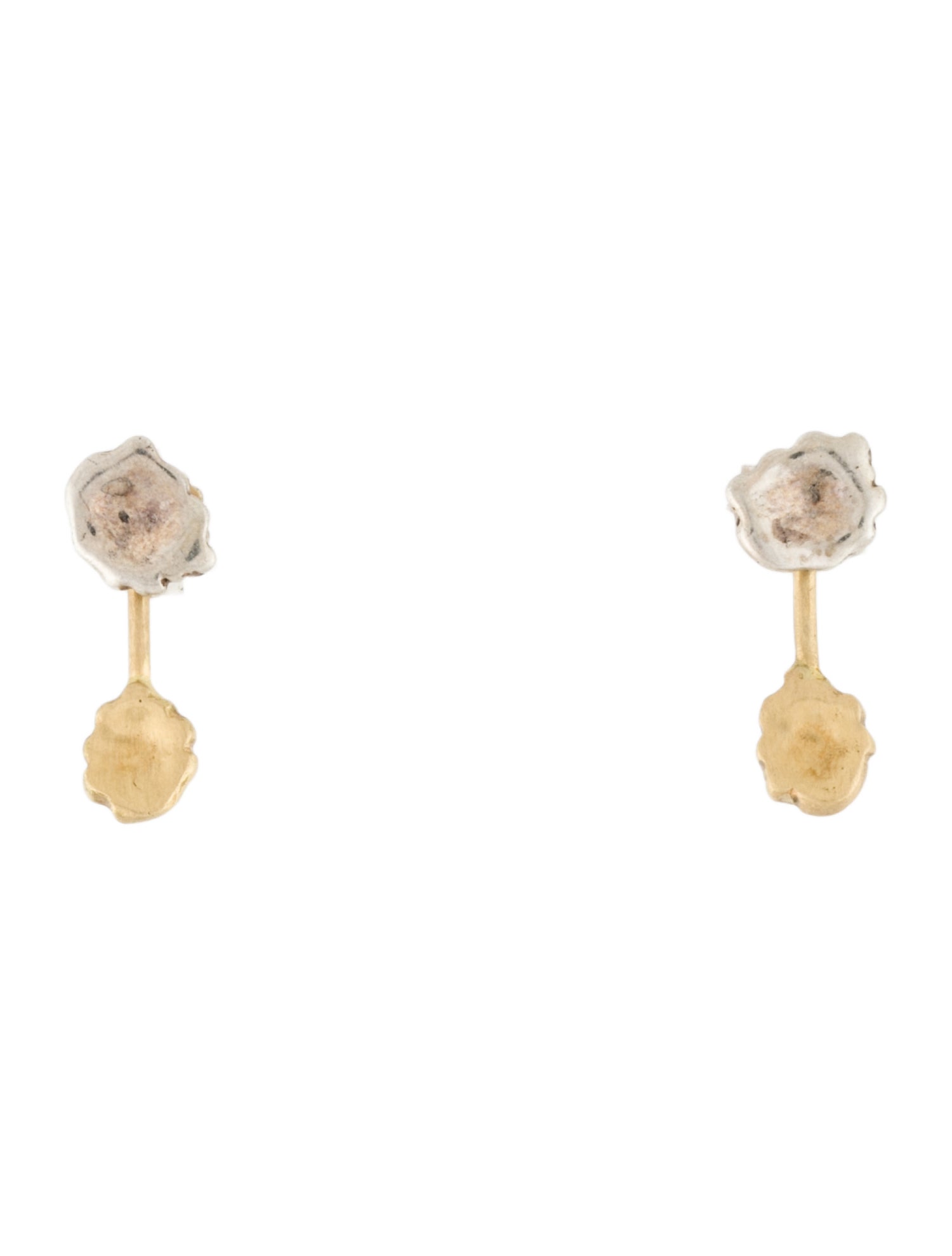 Rosa Maria Two-Tone Enhancer Drop Earrings