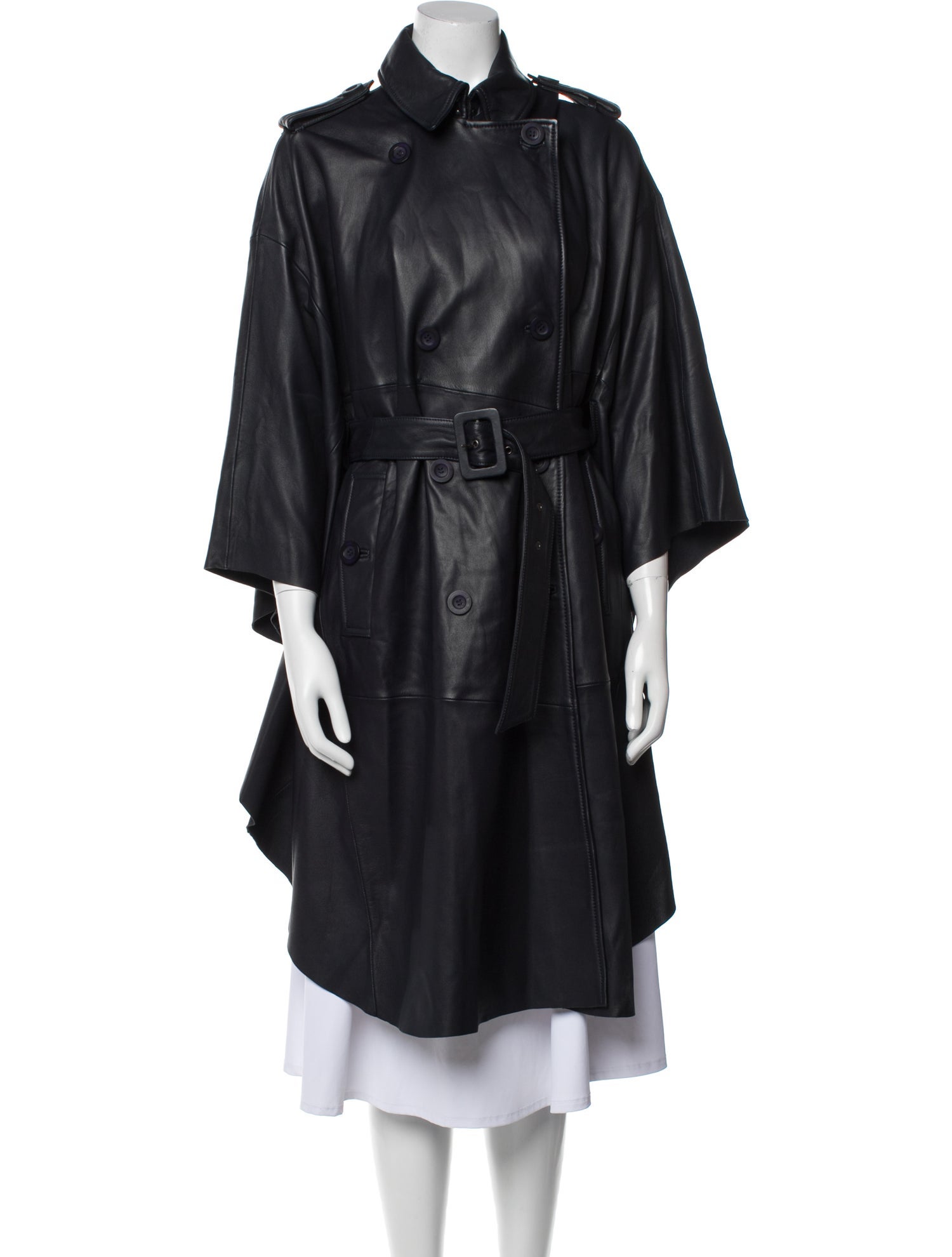 Recreo San Miguel Leather Coat