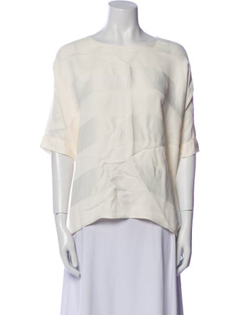 Recreo San Miguel Silk Bateau Neckline Blouse