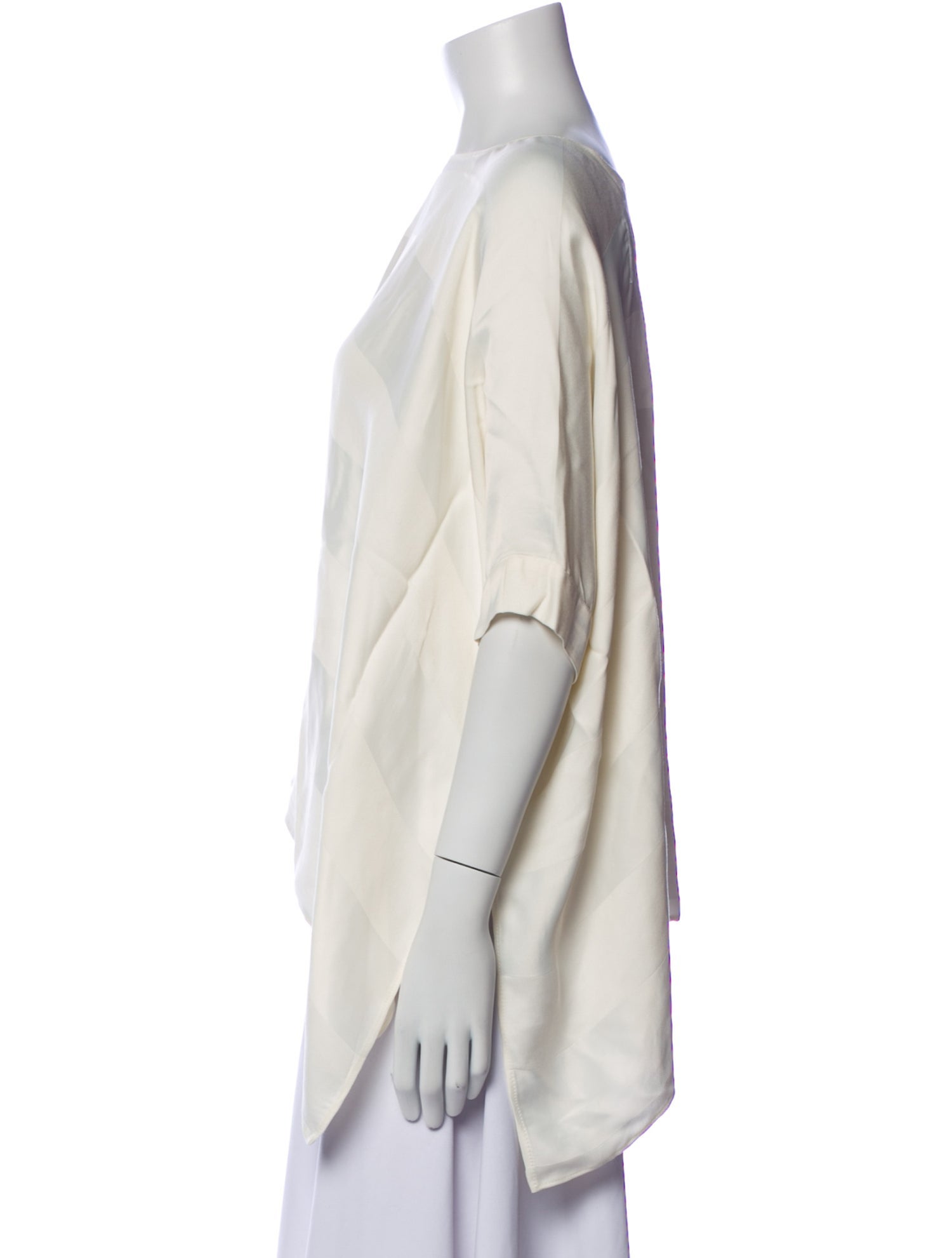 Recreo San Miguel Silk Bateau Neckline Blouse