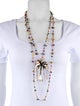 Rosantica Tropical Palm Tree Double Strand Pendant Necklace