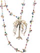 Rosantica Tropical Palm Tree Double Strand Pendant Necklace