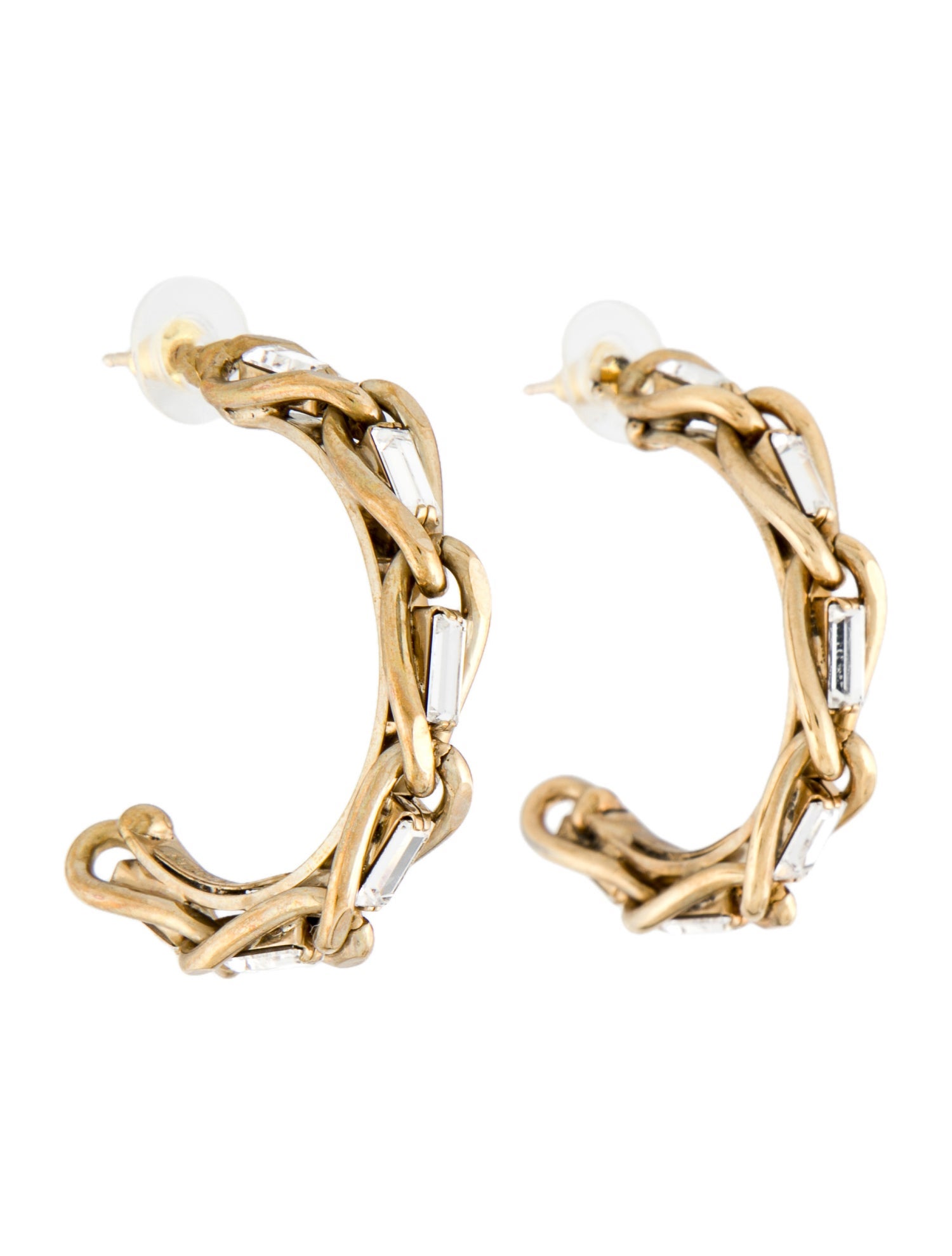 Versace Small Medusa Head Hoop Ear Cuffs Brass Ear Cuff, Earrings VES137692 The RealReal