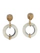 Rosantica Crystal & resin Clip-On Drop Earrings