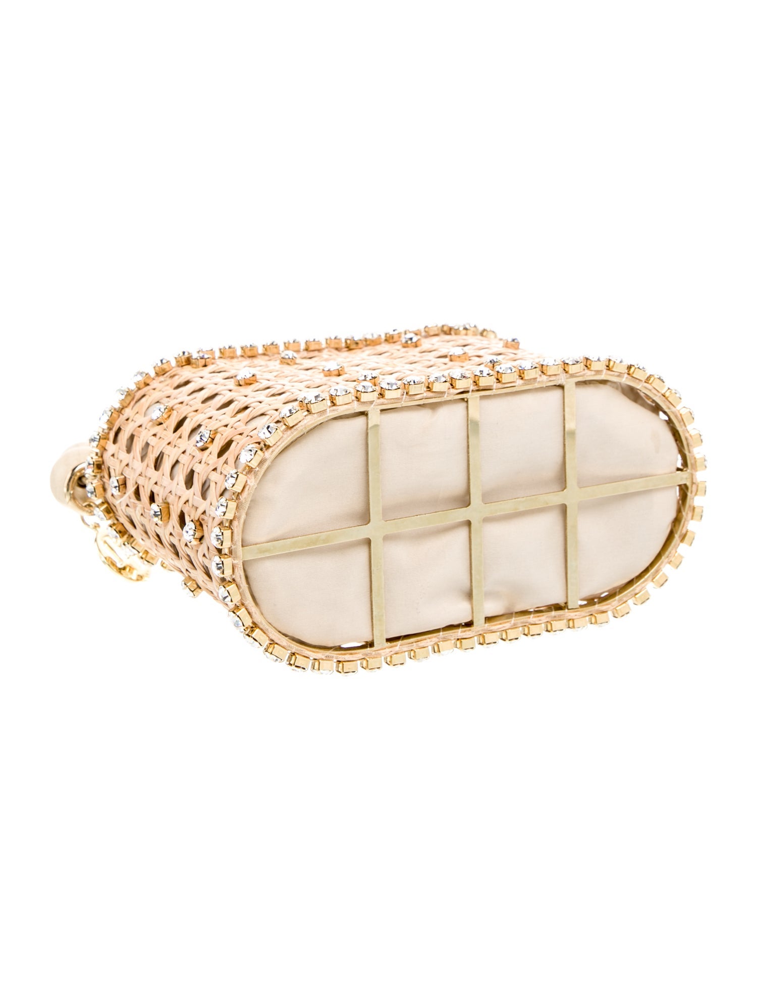 Rosantica Rattan Top Handle Bag