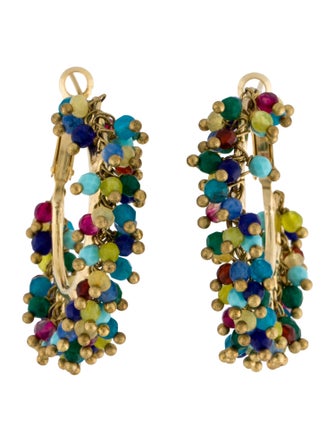 Rosantica Beaded Hoop Earrings