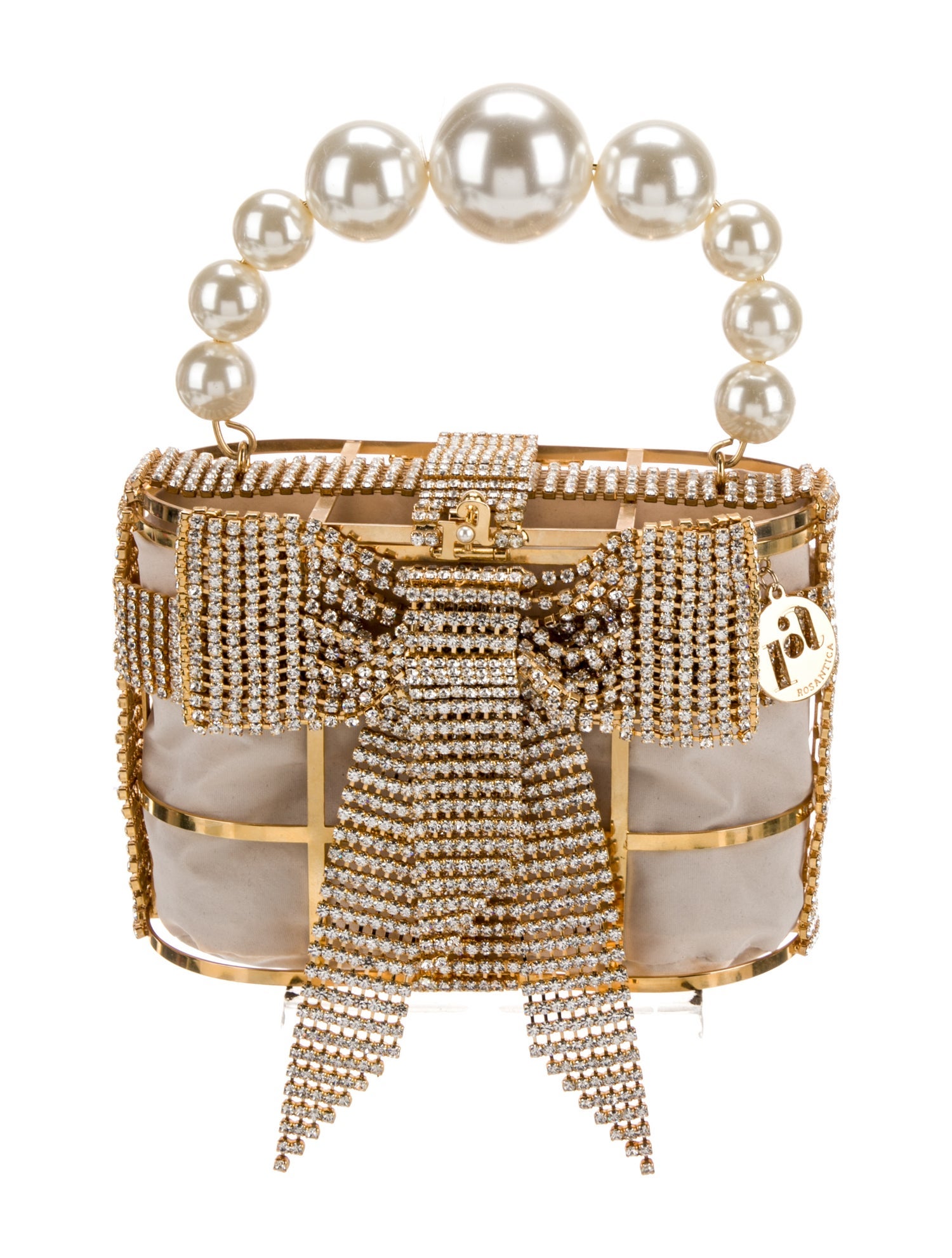 Rosantica Metal Top Handle Bag